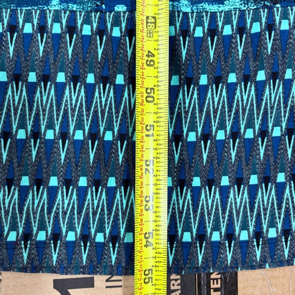 Athleta Women Maxi Dress S Blue Tie Dye Stretch Halter Athleisure Vacation - Picture 9 of 9